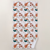 Serviette De Plage BOHO Motif esthétique A10 (Devant)