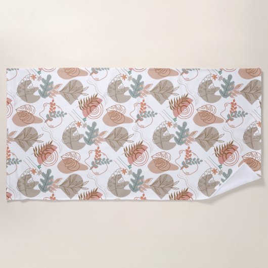 Serviette De Plage BOHO Motif esthétique A11 (Devant)