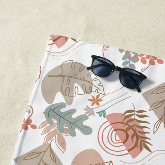 Serviette De Plage BOHO Motif esthétique A11 (En situation)