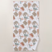 Serviette De Plage BOHO Motif esthétique A11 (Devant)