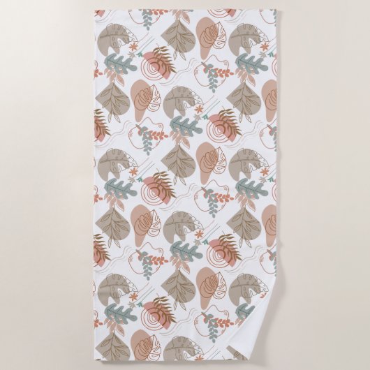 Serviette De Plage BOHO Motif esthétique A11 (Devant)