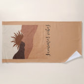 Serviette De Plage Boho Summer Sun Desert (Devant)
