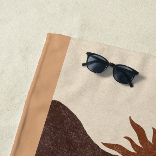 Serviette De Plage Boho Summer Sun Desert (En situation)