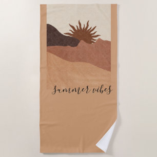 Serviette De Plage Boho Summer Sun Desert