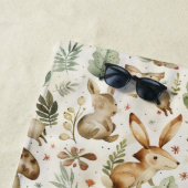 Serviette De Plage Bois Animaux Couleurs Garçons (En situation)