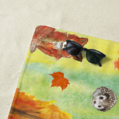 Serviette De Plage Bois Animaux d'aquarelle (En situation)