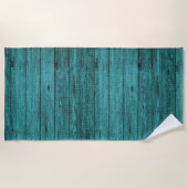 Serviette De Plage bois bleu (Devant)