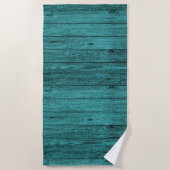 Serviette De Plage bois bleu (Devant)