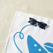 Serviette De Plage Boissons de croisière de nom personnalisé (En situation)