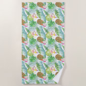 Serviette de plage Boissons tropicales (Devant)