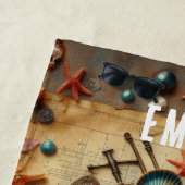 SERVIETTE DE PLAGE BOÎTE À ÉCHELLE WHACKACKACKK WHIMSICAL (En situation)