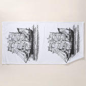 Serviette De Plage Boîte de protection de la sécurité du navire Vinta (Devant)