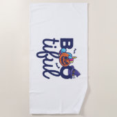Serviette De Plage Boitier Halloween Funny Unicorn lanterne Citrouill (Devant)
