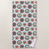 Serviette De Plage Bold Nurse Pattern (Devant)