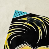Serviette De Plage Bold Pop Art Woman Defined (En situation)