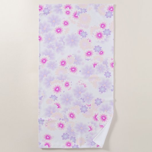 Serviette De Plage bombe à fleurs 5 (Devant)