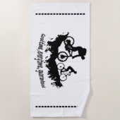 Serviette De Plage Bon temps, à chaque fois, garanti, VTT (Devant)