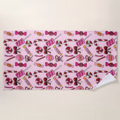Serviette De Plage Bonbons mignons (Devant)
