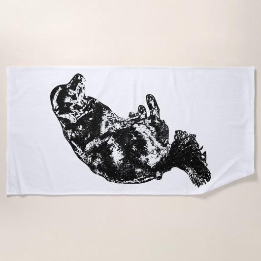 Serviette De Plage Bonfire Weekend Calm — Retriever (Devant)