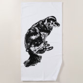 Serviette De Plage Bonfire Weekend Calm — Retriever (Devant)
