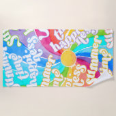 Serviette De Plage Bonheur d'été Rainbow Beach Towne (Devant)