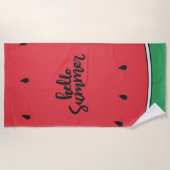Serviette De Plage Bonjour été (Devant)