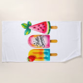 Serviette De Plage Bonjour été  (Devant)