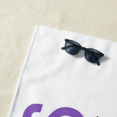 Serviette De Plage Bonjour été (En situation)