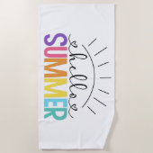 Serviette De Plage Bonjour été (Devant)