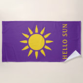Serviette De Plage Bonjour Soleil (Devant)