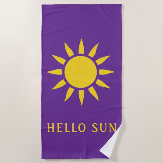 Serviette De Plage Bonjour Soleil (Devant)