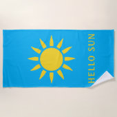 Serviette De Plage Bonjour Soleil (Devant)