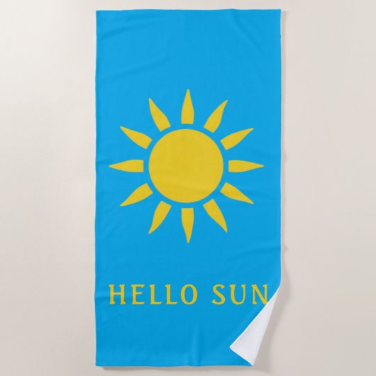 Serviette De Plage Bonjour Soleil (Devant)
