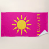 Serviette De Plage Bonjour Soleil (Devant)