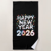 Serviette De Plage Bonne année 2026 (Devant)