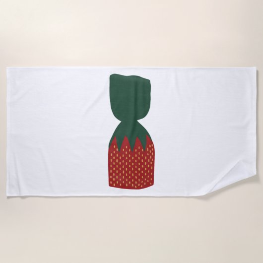 Serviette De Plage Bons Bons Fraises (Devant)