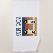 Serviette De Plage Boo Bees Couple Ghost Chemise Halloween (Devant)