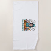 Serviette De Plage Boo Boo Crew Infirmière d'Halloween avec seringues (Devant)