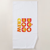Serviette De Plage Boo Boo Crew T-Shirt surdimensionné (Devant)