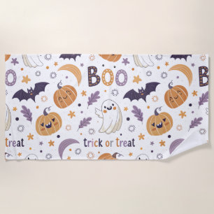 Serviette de plage Boo Halloween – Gentil fantôme 