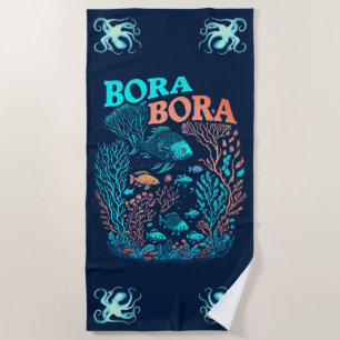 Serviette De Plage Bora Bora Coral Reef