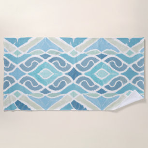 Serviette De Plage Bord de mer/plage/bleu marine