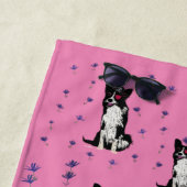 Serviette De Plage Border Collie chien pirate (En situation)