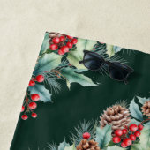 Serviette De Plage Bordure aquarelle rustique (En situation)