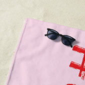 Serviette de plage Bossgirl (En situation)