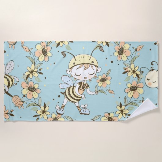 Serviette De Plage Botanical Decor (Devant)