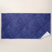 Serviette De Plage Botanical Pattern in Blue 1 (Devant)