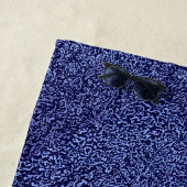 Serviette De Plage Botanical Pattern in Blue 1 (En situation)