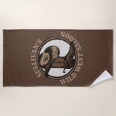 Serviette De Plage Bottes de cowboy Occidentales Wild West personnali (Devant)