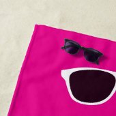 Serviette De Plage Boucles de fleur personnalisées (En situation)